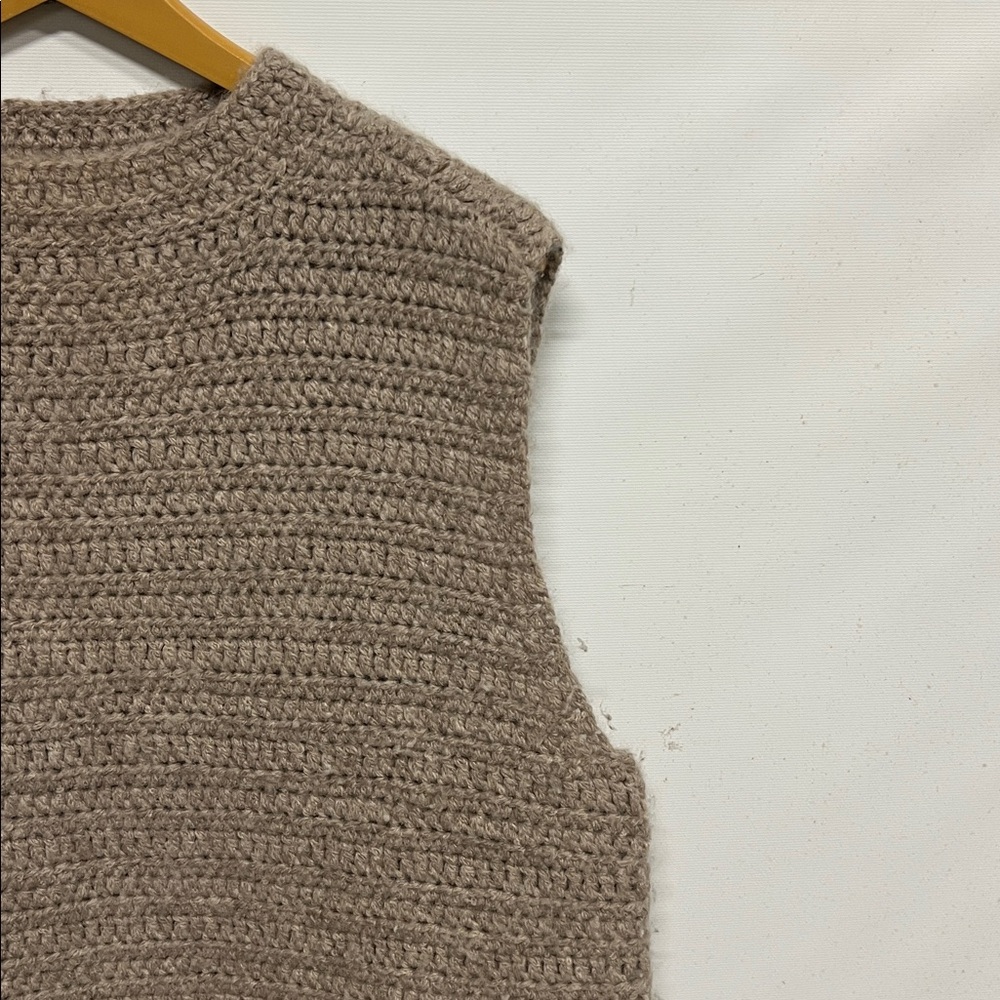 Eileen Fisher Ultra Soft Peruvian Knit Sweater Vest Baby Alpaca Women’s M - Picture 3 of 6